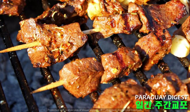 꼬치구이먹다 장천공