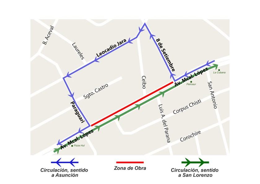 마리스칼 로뻬스 길 일부 구간 통행제한