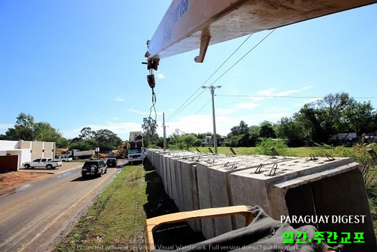 악세소 에스떼 도로 공사 순조롭게 진행중