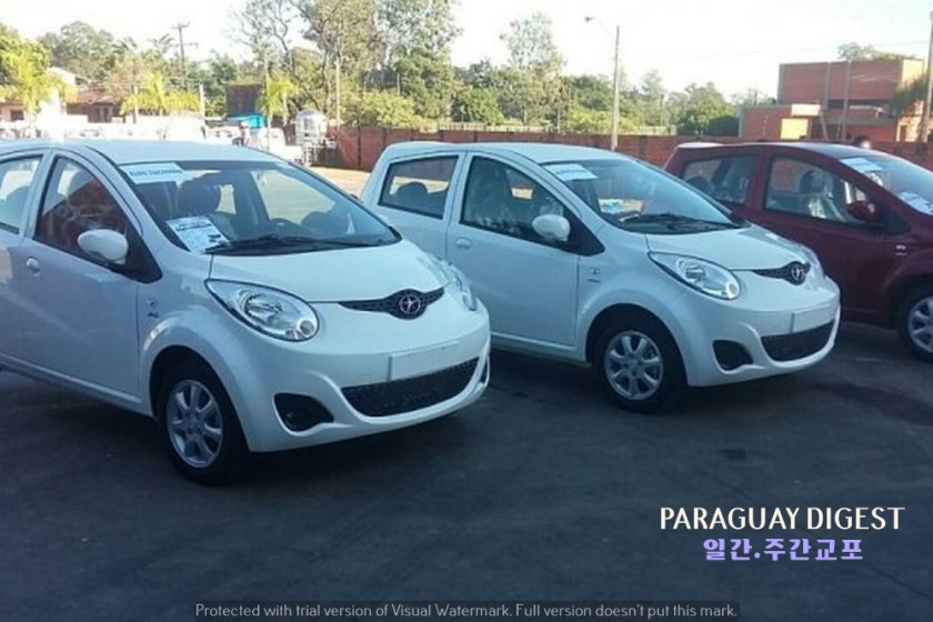 미주개발회의 의전차량에 국산조립차