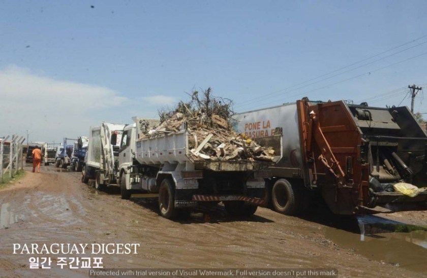 까떼우라에 아순시온외 쓰레기 안받는다