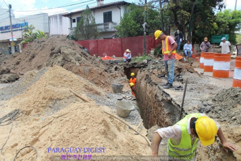 아비아도레스 델 차코 길 한개 차선 봉쇄